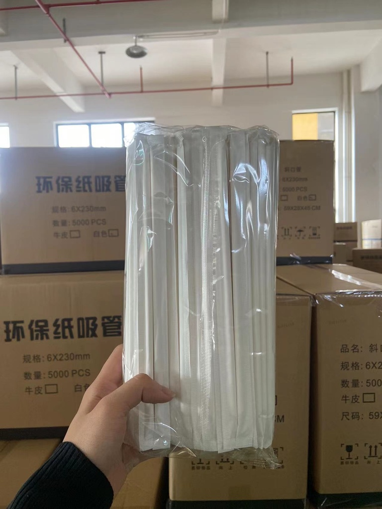 白色6*230斜口/白纸包/5000支/三层纸